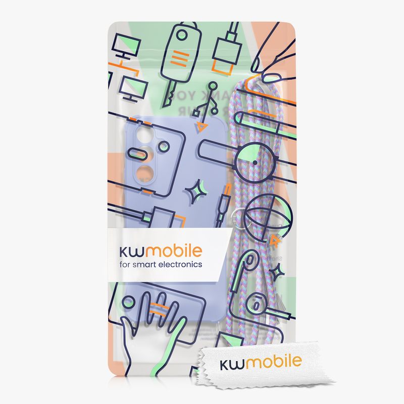Laptop, Telefoane si Tablete - Telefoane mobile si accesorii - Accesorii Telefoane - Huse telefoane - Husa Kwmobile pentru Samsung Galaxy A54 5G, protectie la socuri, silicon, mov - Infinity.ro