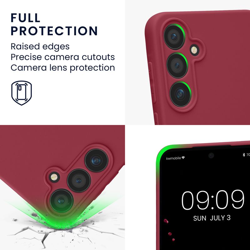 Laptop, Telefoane si Tablete - Telefoane mobile si accesorii - Accesorii Telefoane - Huse telefoane - Husa Kwmobile pentru Samsung Galaxy A55 5G, anti-alunecare, protectie la zgarieturi, silicon, mov - Infinity.ro
