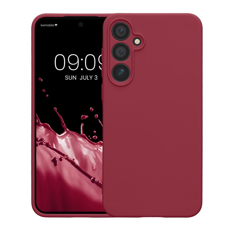 Laptop, Telefoane si Tablete - Telefoane mobile si accesorii - Accesorii Telefoane - Huse telefoane - Husa Kwmobile pentru Samsung Galaxy A55 5G, anti-alunecare, protectie la zgarieturi, silicon, mov - Infinity.ro