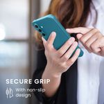 Laptop, Telefoane si Tablete - Telefoane mobile si accesorii - Accesorii Telefoane - Huse telefoane - Husa Kwmobile pentru Samsung Galaxy A55 5G, anti-alunecare, protectie la zgarieturi, silicon, albastru - Infinity.ro