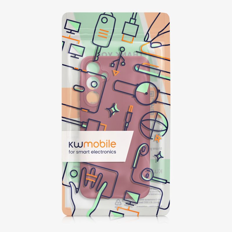 Laptop, Telefoane si Tablete - Telefoane mobile si accesorii - Accesorii Telefoane - Huse telefoane - Husa Kwmobile pentru Samsung Galaxy A55 5G, anti-alunecare, protectie la zgarieturi, silicon, mov - Infinity.ro