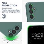 Laptop, Telefoane si Tablete - Telefoane mobile si accesorii - Accesorii Telefoane - Huse telefoane - Husa Kwmobile pentru Samsung Galaxy A55 5G, anti-alunecare, silicon, albastru verzui - Infinity.ro