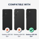 Laptop, Telefoane si Tablete - Telefoane mobile si accesorii - Accesorii Telefoane - Huse telefoane - Husa Kwmobile pentru Samsung Galaxy A55 5G, anti-alunecare, protectie la zgarieturi, silicon, albastru - Infinity.ro