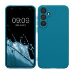 Laptop, Telefoane si Tablete - Telefoane mobile si accesorii - Accesorii Telefoane - Huse telefoane - Husa Kwmobile pentru Samsung Galaxy A55 5G, anti-alunecare, silicon, albastru caraibian - Infinity.ro