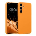 Laptop, Telefoane si Tablete - Telefoane mobile si accesorii - Accesorii Telefoane - Huse telefoane - Husa Kwmobile pentru Samsung Galaxy A55 5G, anti-alunecare, silicon, portocaliu - Infinity.ro