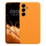 Laptop, Telefoane si Tablete - Telefoane mobile si accesorii - Accesorii Telefoane - Huse telefoane - Husa Kwmobile pentru Samsung Galaxy A55 5G, anti-alunecare, silicon, portocaliu - Infinity.ro