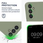 Laptop, Telefoane si Tablete - Telefoane mobile si accesorii - Accesorii Telefoane - Huse telefoane - Husa Kwmobile pentru Samsung Galaxy A55 5G, anti-alunecare, silicon, verde, gri - Infinity.ro