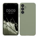 Laptop, Telefoane si Tablete - Telefoane mobile si accesorii - Accesorii Telefoane - Huse telefoane - Husa Kwmobile pentru Samsung Galaxy A55 5G, anti-alunecare, silicon, verde, gri - Infinity.ro