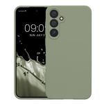Laptop, Telefoane si Tablete - Telefoane mobile si accesorii - Accesorii Telefoane - Huse telefoane - Husa Kwmobile pentru Samsung Galaxy A55 5G, anti-alunecare, silicon, verde, gri - Infinity.ro