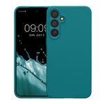 Laptop, Telefoane si Tablete - Telefoane mobile si accesorii - Accesorii Telefoane - Huse telefoane - Husa Kwmobile pentru Samsung Galaxy A55 5G, anti-alunecare, silicon, turcoaz mat - Infinity.ro