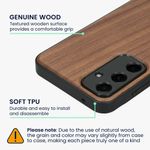 Laptop, Telefoane si Tablete - Telefoane mobile si accesorii - Accesorii Telefoane - Huse telefoane - Husa Kwmobile pentru Samsung Galaxy A55 5G, compatibilitate MagSafe, lemn, TPU, maro - Infinity.ro