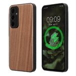 Laptop, Telefoane si Tablete - Telefoane mobile si accesorii - Accesorii Telefoane - Huse telefoane - Husa Kwmobile pentru Samsung Galaxy A55 5G, compatibilitate MagSafe, lemn, TPU, maro - Infinity.ro
