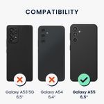 Laptop, Telefoane si Tablete - Telefoane mobile si accesorii - Accesorii Telefoane - Huse telefoane - Husa Kwmobile pentru Samsung Galaxy A55 5G, incarcare wireless, anti-alunecare, silicon, portocaliu - Infinity.ro