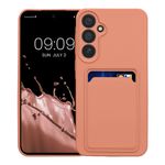Laptop, Telefoane si Tablete - Telefoane mobile si accesorii - Accesorii Telefoane - Huse telefoane - Husa Kwmobile pentru Samsung Galaxy A55 5G, incarcare wireless, buzunar card, silicon, roz - Infinity.ro