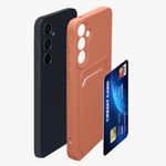 Laptop, Telefoane si Tablete - Telefoane mobile si accesorii - Accesorii Telefoane - Huse telefoane - Husa Kwmobile pentru Samsung Galaxy A55 5G, incarcare wireless, buzunar card, silicon, roz - Infinity.ro