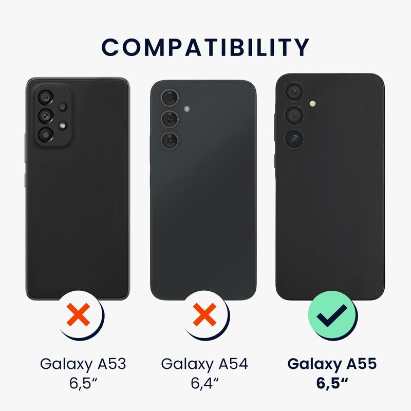 Laptop, Telefoane si Tablete - Telefoane mobile si accesorii - Accesorii Telefoane - Huse telefoane - Husa Kwmobile pentru Samsung Galaxy A55 5G, incarcare wireless, buzunar card, silicon, roz - Infinity.ro