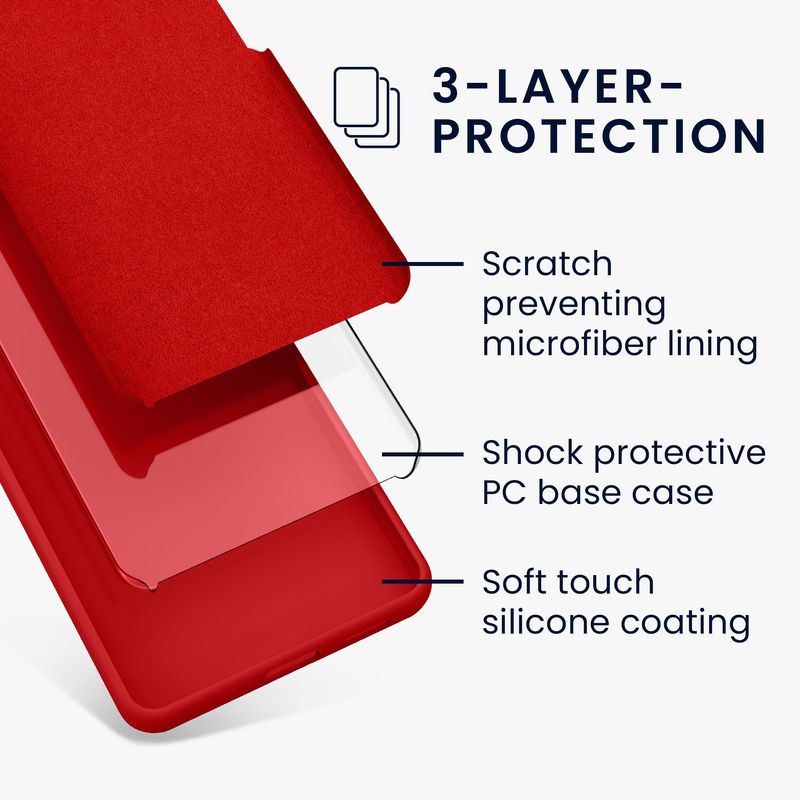 Laptop, Telefoane si Tablete - Telefoane mobile si accesorii - Accesorii Telefoane - Huse telefoane - Husa Kwmobile pentru Samsung Galaxy A55 5G, incarcare wireless, silicon, rosu - Infinity.ro