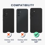 Laptop, Telefoane si Tablete - Telefoane mobile si accesorii - Accesorii Telefoane - Huse telefoane - Husa Kwmobile pentru Samsung Galaxy A55 5G, incarcare wireless, silicon, rosu - Infinity.ro
