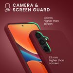 Laptop, Telefoane si Tablete - Telefoane mobile si accesorii - Accesorii Telefoane - Huse telefoane - Husa Kwmobile pentru Samsung Galaxy A55 5G, incarcare wireless, silicon, mov, bordo - Infinity.ro