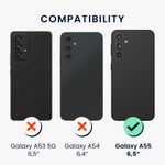 Laptop, Telefoane si Tablete - Telefoane mobile si accesorii - Accesorii Telefoane - Huse telefoane - Husa Kwmobile pentru Samsung Galaxy A55 5G, incarcare wireless, silicon, roz antic - Infinity.ro