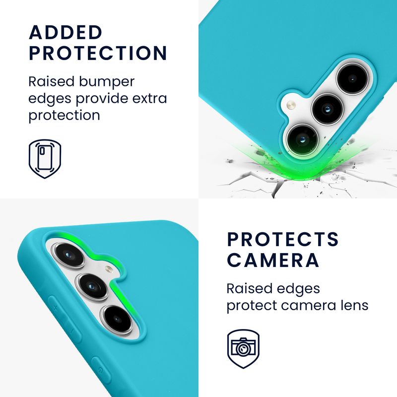 Laptop, Telefoane si Tablete - Telefoane mobile si accesorii - Accesorii Telefoane - Huse telefoane - Husa Kwmobile pentru Samsung Galaxy A55 5G, incarcare wireless, TPU, albastru - Infinity.ro