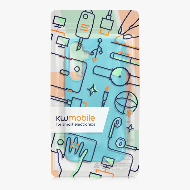 Laptop, Telefoane si Tablete - Telefoane mobile si accesorii - Accesorii Telefoane - Huse telefoane - Husa Kwmobile pentru Samsung Galaxy A55 5G, incarcare wireless, TPU, albastru - Infinity.ro