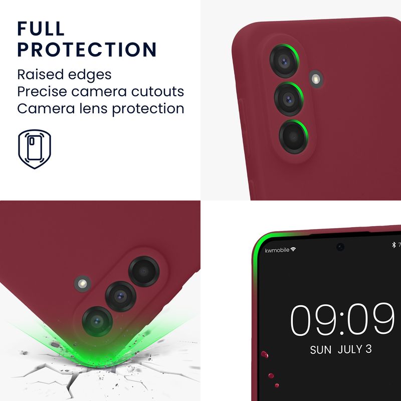 Laptop, Telefoane si Tablete - Telefoane mobile si accesorii - Accesorii Telefoane - Huse telefoane - Husa Kwmobile pentru Samsung Galaxy A56 5G, anti-alunecare, protectie la zgarieturi, silicon, mov - Infinity.ro