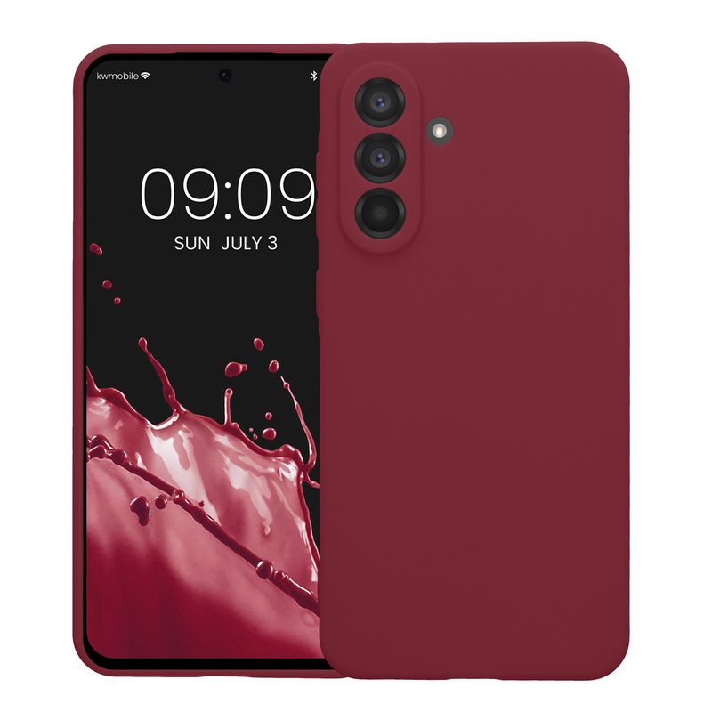 Laptop, Telefoane si Tablete - Telefoane mobile si accesorii - Accesorii Telefoane - Huse telefoane - Husa Kwmobile pentru Samsung Galaxy A56 5G, anti-alunecare, protectie la zgarieturi, silicon, mov - Infinity.ro
