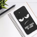 Laptop, Telefoane si Tablete - Telefoane mobile si accesorii - Accesorii Telefoane - Huse telefoane - Husa Kwmobile pentru Samsung Galaxy A56 5G, anti-alunecare, silicon, alb, negru - Infinity.ro