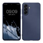 Laptop, Telefoane si Tablete - Telefoane mobile si accesorii - Accesorii Telefoane - Huse telefoane - Husa Kwmobile pentru Samsung Galaxy A56 5G, anti-alunecare, silicon, albastru metalizat - Infinity.ro
