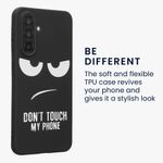 Laptop, Telefoane si Tablete - Telefoane mobile si accesorii - Accesorii Telefoane - Huse telefoane - Husa Kwmobile pentru Samsung Galaxy A56 5G, anti-alunecare, silicon, alb, negru - Infinity.ro