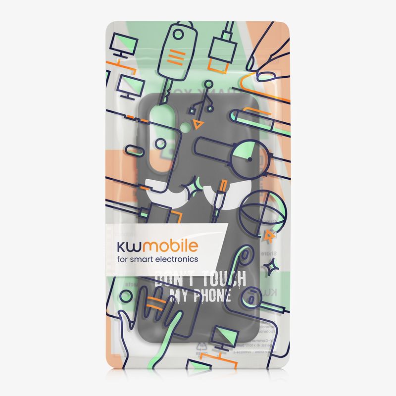 Laptop, Telefoane si Tablete - Telefoane mobile si accesorii - Accesorii Telefoane - Huse telefoane - Husa Kwmobile pentru Samsung Galaxy A56 5G, anti-alunecare, silicon, alb, negru - Infinity.ro
