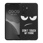 Laptop, Telefoane si Tablete - Telefoane mobile si accesorii - Accesorii Telefoane - Huse telefoane - Husa Kwmobile pentru Samsung Galaxy A56 5G, anti-alunecare, silicon, alb, negru - Infinity.ro