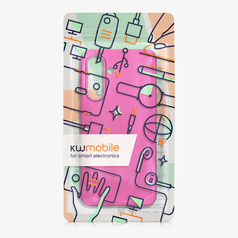 Laptop, Telefoane si Tablete - Telefoane mobile si accesorii - Accesorii Telefoane - Huse telefoane - Husa Kwmobile pentru Samsung Galaxy A56 5G, anti-alunecare, silicon, roz - Infinity.ro