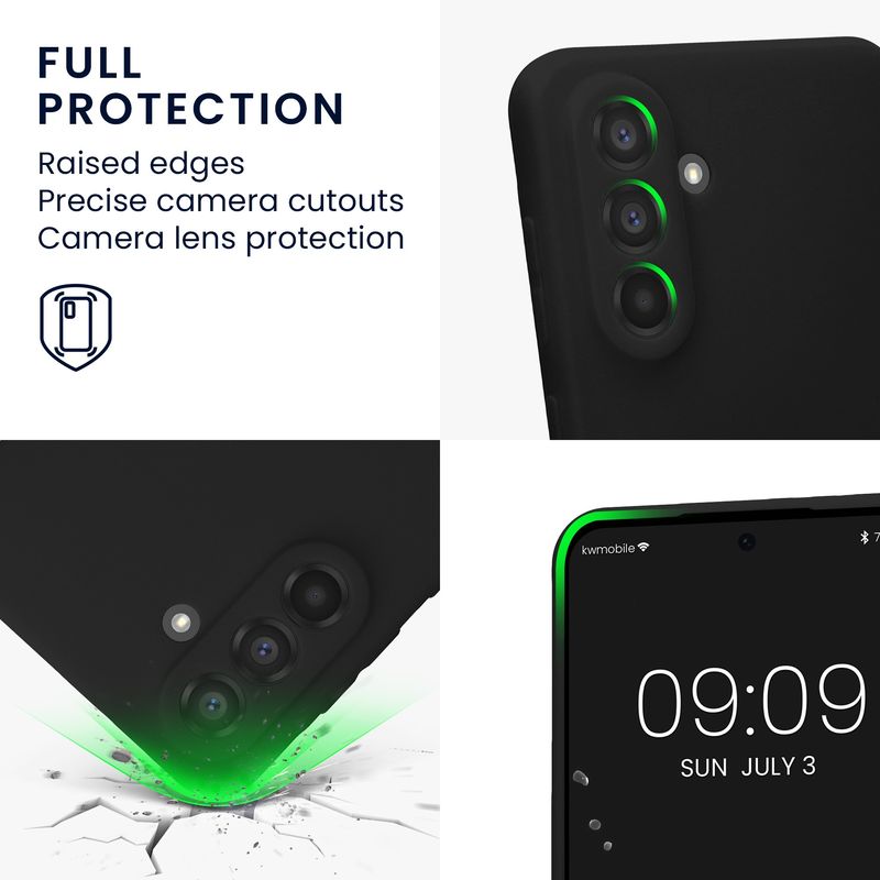 Laptop, Telefoane si Tablete - Telefoane mobile si accesorii - Accesorii Telefoane - Huse telefoane - Husa Kwmobile pentru Samsung Galaxy A56 5G, anti-alunecare, protectie la zgarieturi, silicon, negru - Infinity.ro