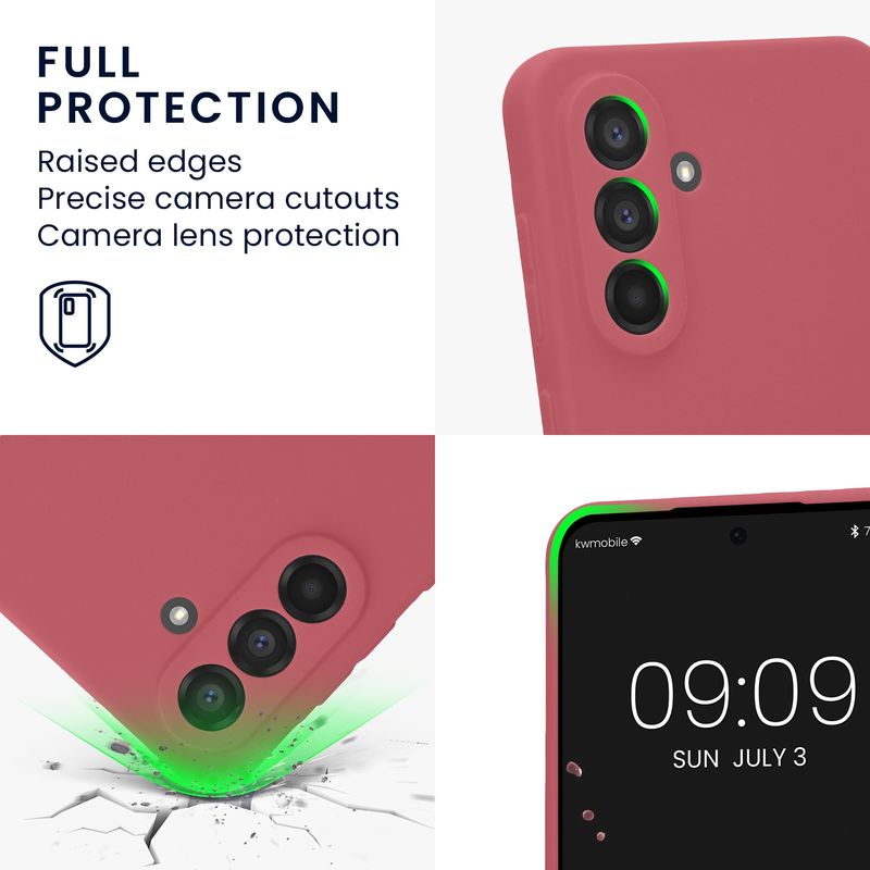 Laptop, Telefoane si Tablete - Telefoane mobile si accesorii - Accesorii Telefoane - Huse telefoane - Husa Kwmobile pentru Samsung Galaxy A56 5G, anti-alunecare, protectie la zgarieturi, silicon, roz - Infinity.ro