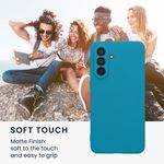 Laptop, Telefoane si Tablete - Telefoane mobile si accesorii - Accesorii Telefoane - Huse telefoane - Husa Kwmobile pentru Samsung Galaxy A56 5G, anti-alunecare, silicon, albastru caraibian - Infinity.ro