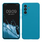 Laptop, Telefoane si Tablete - Telefoane mobile si accesorii - Accesorii Telefoane - Huse telefoane - Husa Kwmobile pentru Samsung Galaxy A56 5G, anti-alunecare, silicon, albastru caraibian - Infinity.ro