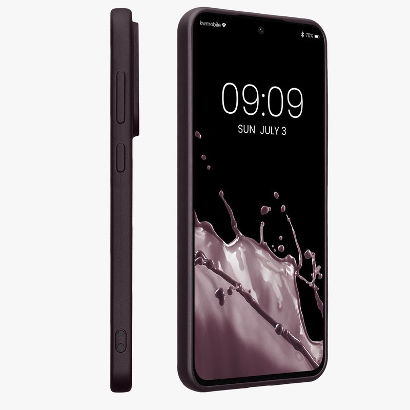 Laptop, Telefoane si Tablete - Telefoane mobile si accesorii - Accesorii Telefoane - Huse telefoane - Husa Kwmobile pentru Samsung Galaxy A56 5G, anti-alunecare, silicon, mov - Infinity.ro