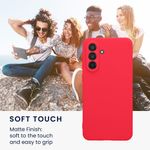 Laptop, Telefoane si Tablete - Telefoane mobile si accesorii - Accesorii Telefoane - Huse telefoane - Husa Kwmobile pentru Samsung Galaxy A56 5G, anti-alunecare, silicon, roz neon - Infinity.ro