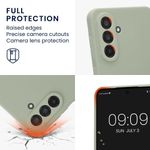 Laptop, Telefoane si Tablete - Telefoane mobile si accesorii - Accesorii Telefoane - Huse telefoane - Husa Kwmobile pentru Samsung Galaxy A56 5G, anti-alunecare, silicon, verde, gri - Infinity.ro