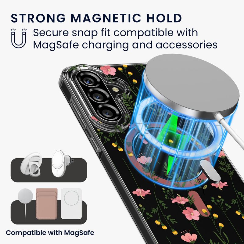 Laptop, Telefoane si Tablete - Telefoane mobile si accesorii - Accesorii Telefoane - Huse telefoane - Husa Kwmobile pentru Samsung Galaxy A56 5G, compatibilitate MagSafe, anti-alunecare, acril, TPU, transparent - Infinity.ro