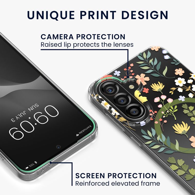 Laptop, Telefoane si Tablete - Telefoane mobile si accesorii - Accesorii Telefoane - Huse telefoane - Husa Kwmobile pentru Samsung Galaxy A56 5G, compatibilitate MagSafe, acril, TPU, transparent - Infinity.ro