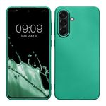 Laptop, Telefoane si Tablete - Telefoane mobile si accesorii - Accesorii Telefoane - Huse telefoane - Husa Kwmobile pentru Samsung Galaxy A56 5G, anti-alunecare, silicon, verde inchis - Infinity.ro