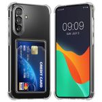 Laptop, Telefoane si Tablete - Telefoane mobile si accesorii - Accesorii Telefoane - Huse telefoane - Husa Kwmobile pentru Samsung Galaxy A56 5G, buzunar card, TPU, transparent - Infinity.ro