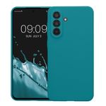 Laptop, Telefoane si Tablete - Telefoane mobile si accesorii - Accesorii Telefoane - Huse telefoane - Husa Kwmobile pentru Samsung Galaxy A56 5G, anti-alunecare, silicon, turcoaz mat - Infinity.ro