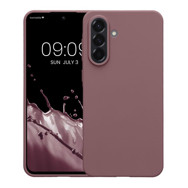 Laptop, Telefoane si Tablete - Telefoane mobile si accesorii - Accesorii Telefoane - Huse telefoane - Husa Kwmobile pentru Samsung Galaxy A56 5G, incarcare wireless, anti-alunecare, silicon, mov, TPU - Infinity.ro