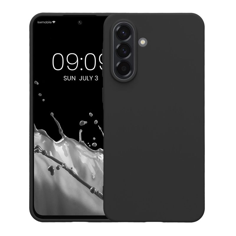 Laptop, Telefoane si Tablete - Telefoane mobile si accesorii - Accesorii Telefoane - Huse telefoane - Husa Kwmobile pentru Samsung Galaxy A56 5G, incarcare wireless, anti-alunecare, TPU, gri - Infinity.ro