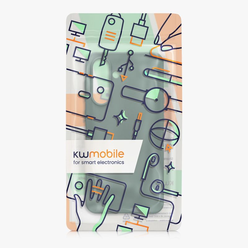Laptop, Telefoane si Tablete - Telefoane mobile si accesorii - Accesorii Telefoane - Huse telefoane - Husa Kwmobile pentru Samsung Galaxy A56 5G, incarcare wireless, anti-alunecare, TPU, verde - Infinity.ro