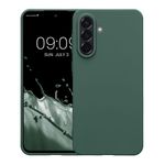 Laptop, Telefoane si Tablete - Telefoane mobile si accesorii - Accesorii Telefoane - Huse telefoane - Husa Kwmobile pentru Samsung Galaxy A56 5G, incarcare wireless, anti-alunecare, TPU, verde - Infinity.ro
